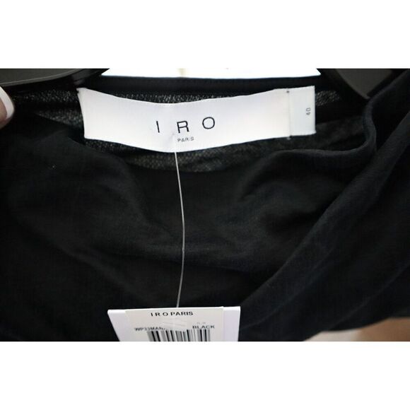 IRO WP33MANAIA Women's Sz 40 Black Sleeveless Manaia Draped Dress - Picture 3 of 11